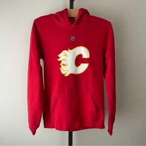 Outerstuff Calgary Flames Youth PullOver Hoodie Red NHL Hockey Size 18/20
